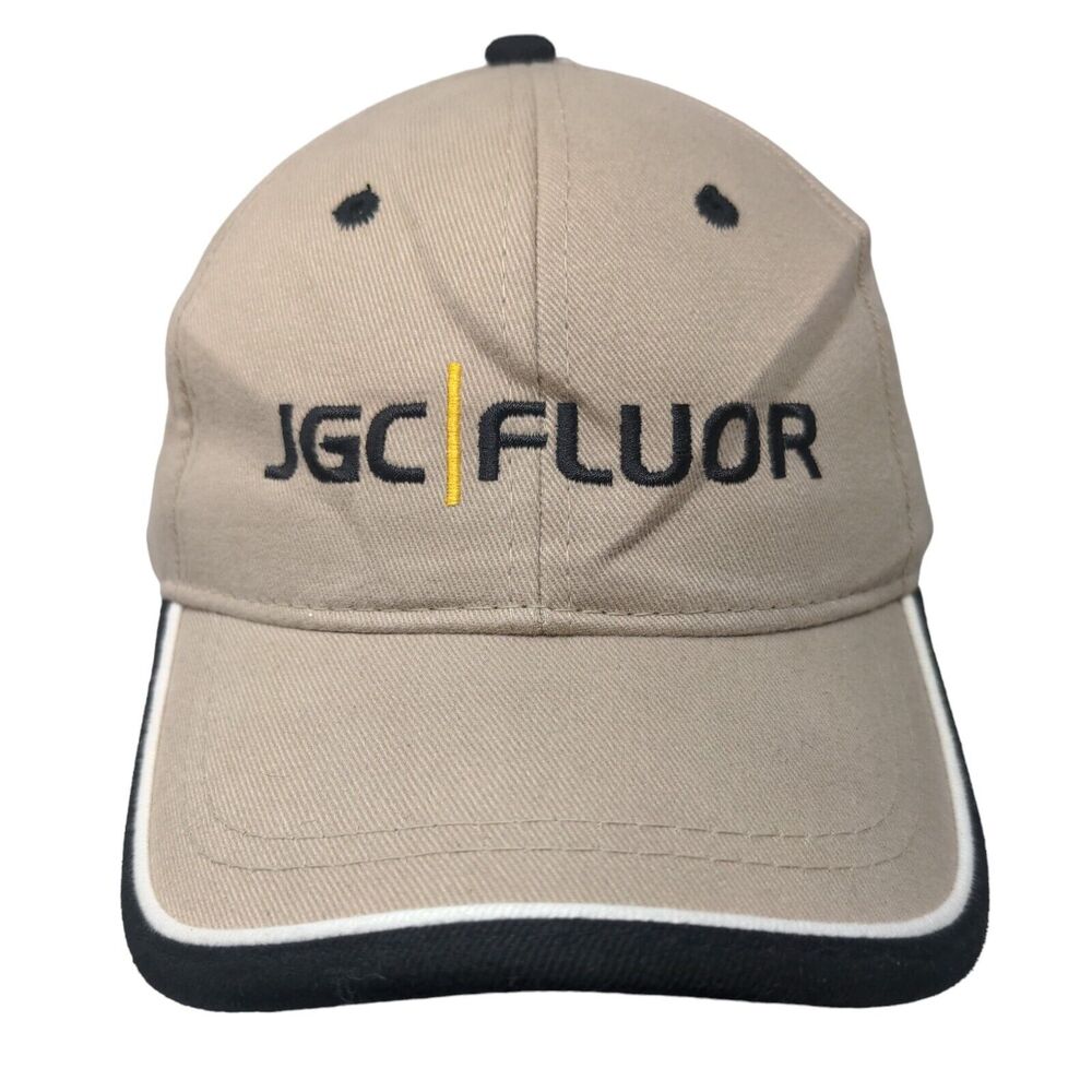 JGC | FLUOR Heat Team Slideback Hat Tan OSFM Adjustable Embroidered OC